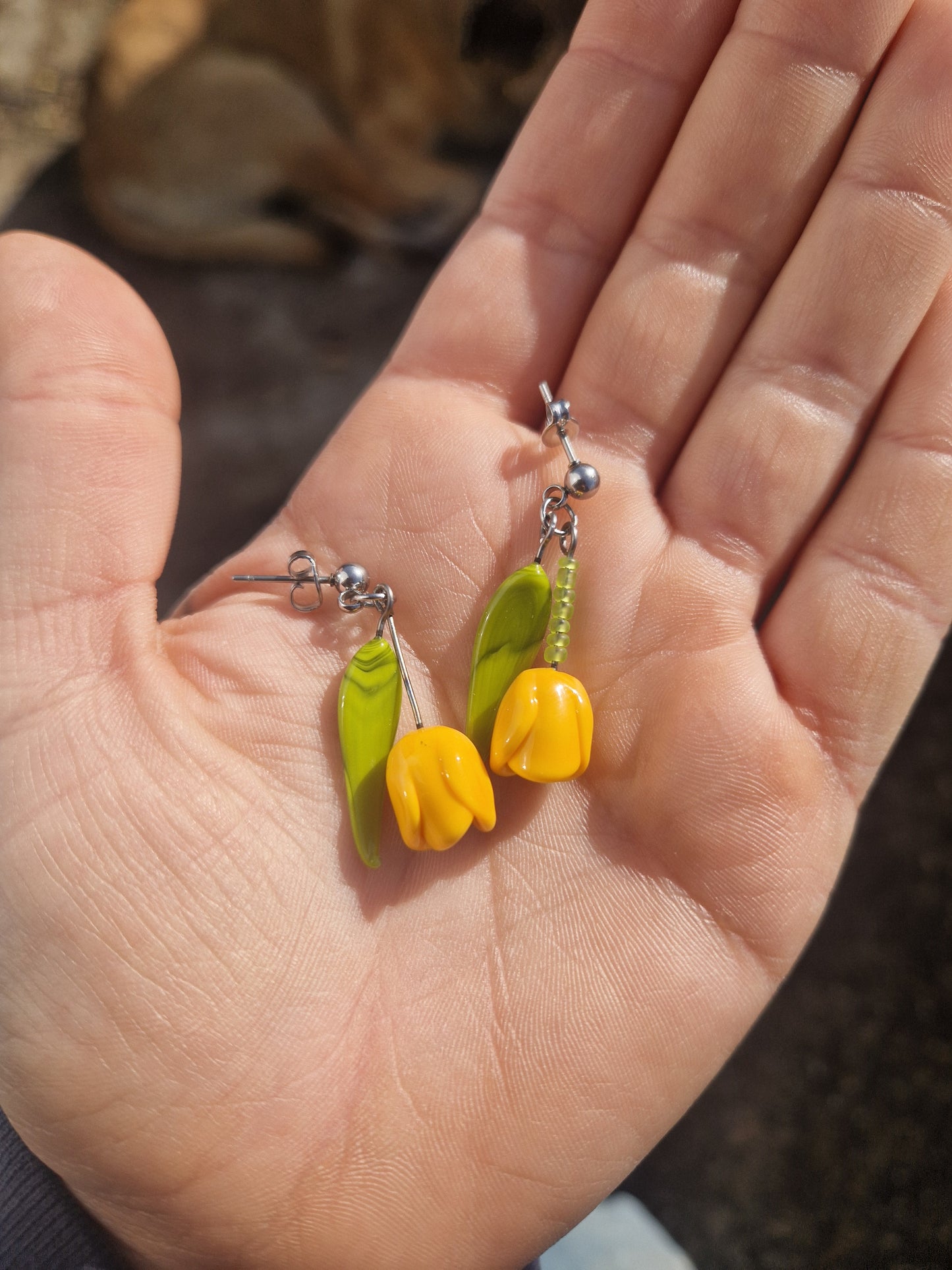 Boucles d'oreilles Tulipes
