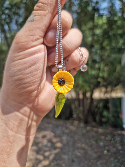 Collier feuilles de Tournesol