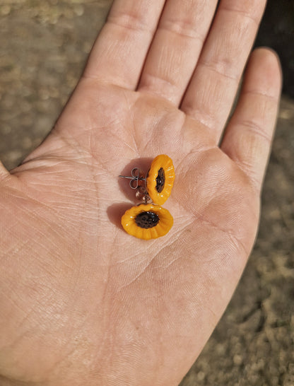 Boucles d'oreilles Tournesol