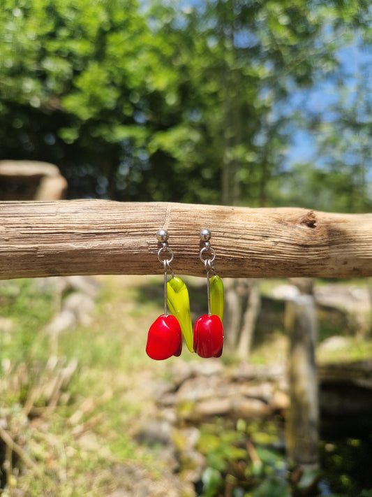 Boucles d'oreilles Tulipes