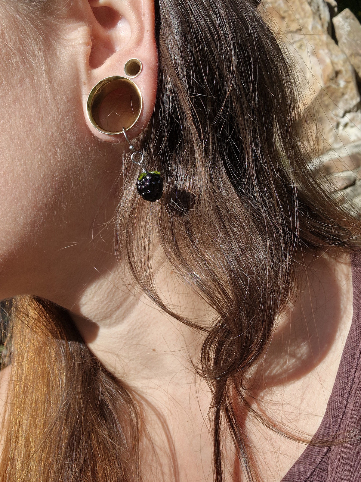 Boucles d'oreilles fruits des bois