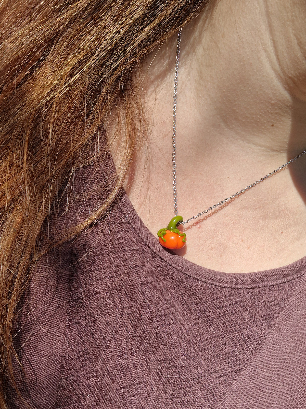 Collier citrouille