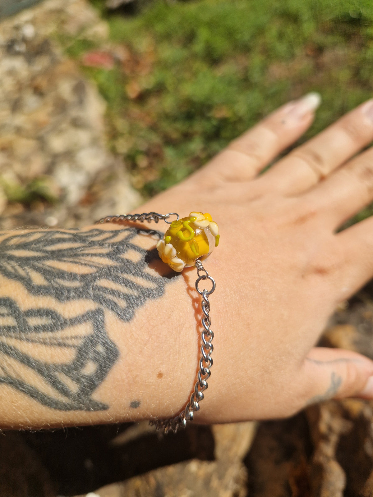 Bracelet fleurs d'automne