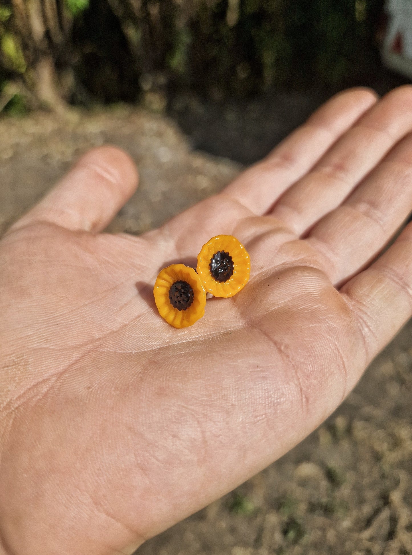 Boucles d'oreilles Tournesol