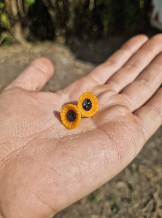 Boucles d'oreilles Tournesol